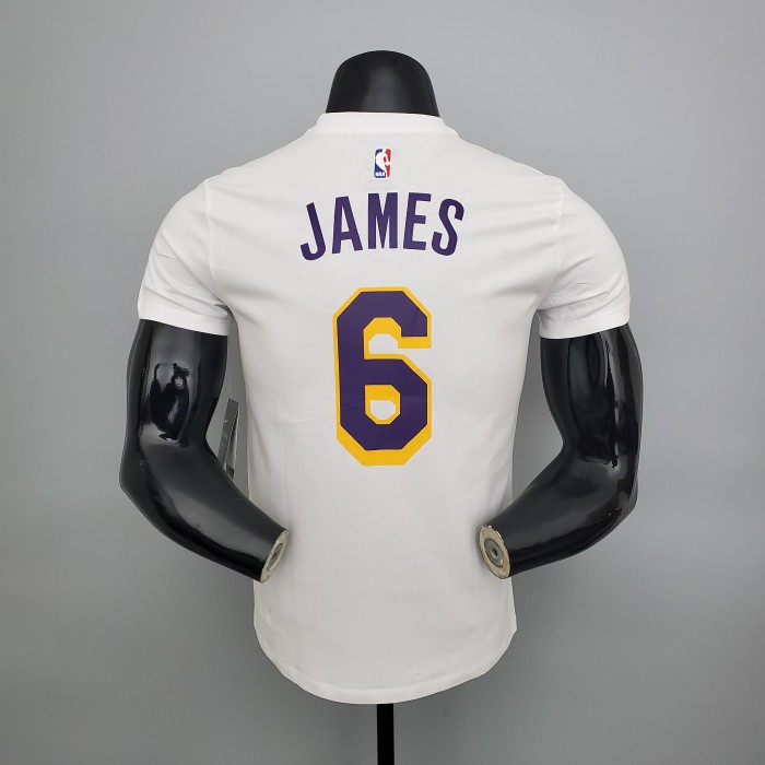 LeBron James Los Angeles Lakers Casual T-shirt White