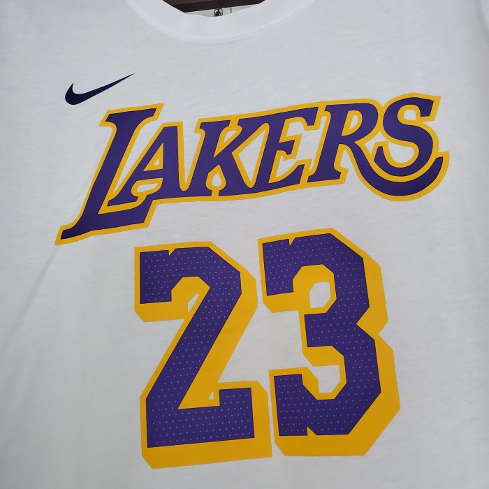 LeBron James Los Angeles Lakers Casual T-shirt White