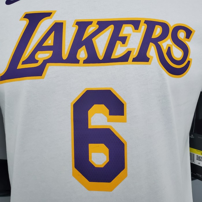 LeBron James Los Angeles Lakers Casual T-shirt White