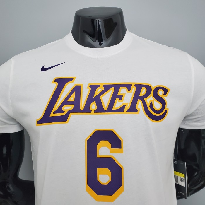 LeBron James Los Angeles Lakers Casual T-shirt White