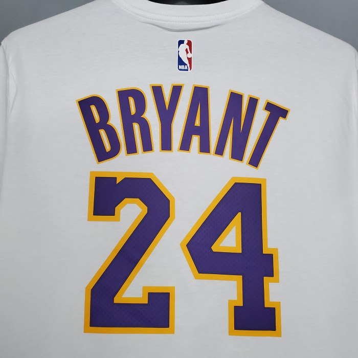 Kobe Bryant Los Angeles Lakers Casual T-shirt White