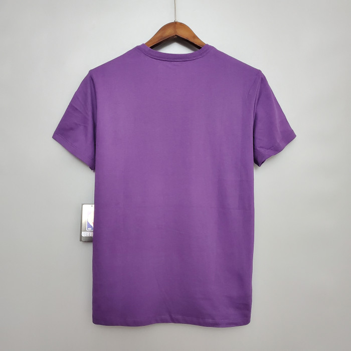 Los Angeles Lakers Purple Championship Casual T-shirt