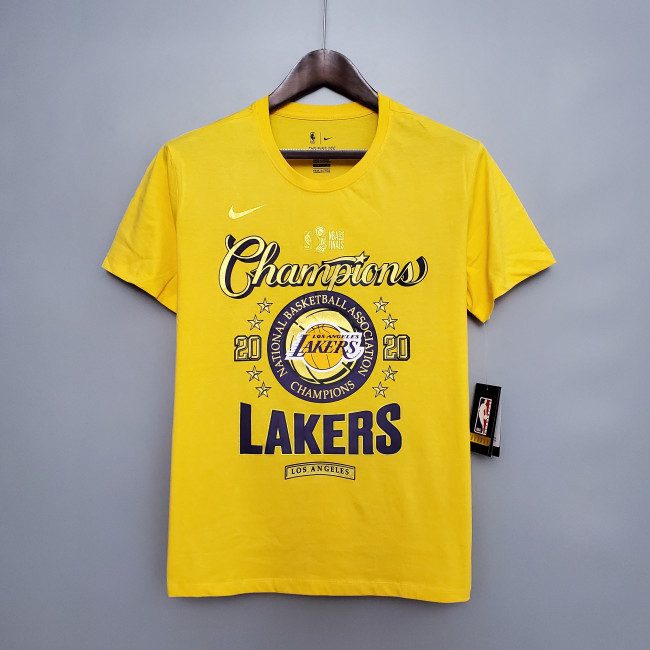 Los Angeles Lakers Yellow Championship Casual T-shirt