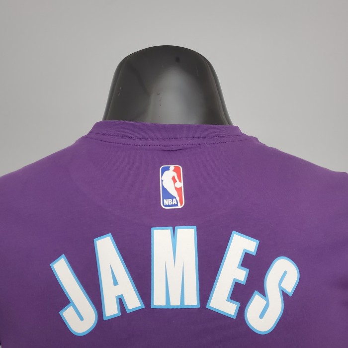 LeBron James Los Angeles Lakers Casual T-shirt Purple