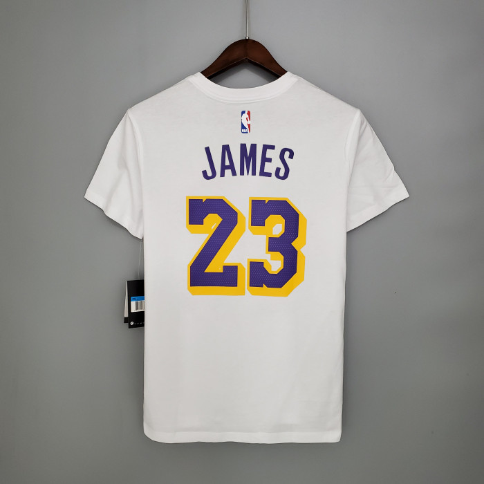 LeBron James Los Angeles Lakers Casual T-shirt White