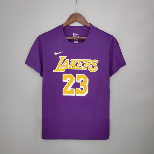 LeBron James Los Angeles Lakers Casual T-shirt Purple