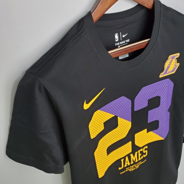 LeBron James Los Angeles Lakers Casual T-shirt Black