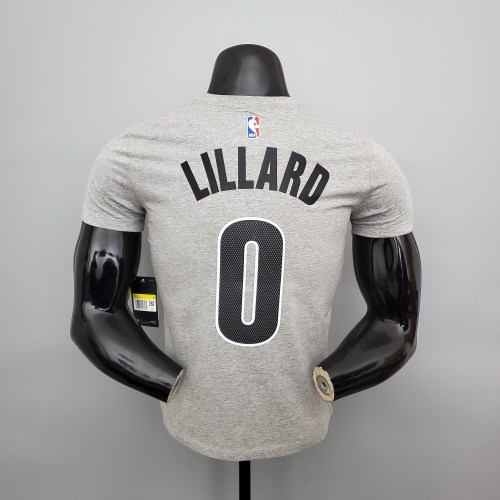 Damian Lillard Portland Trail Blazers Casual T-shirt Gray