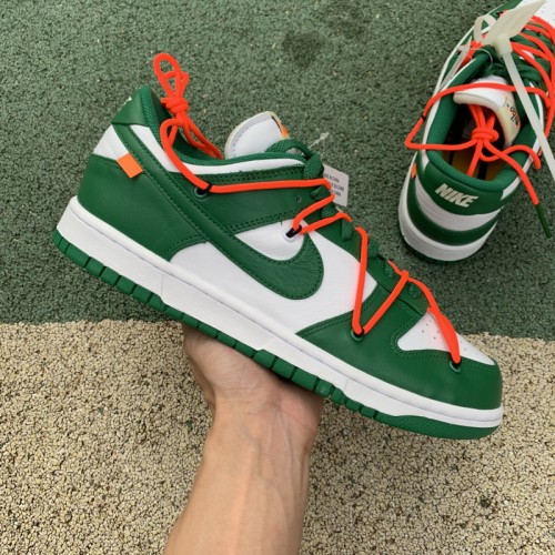 OFF-WHITE x Nike Dunk Low Green GS