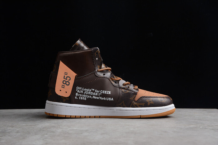 OFF White X Air Jordan 1 with suitcase