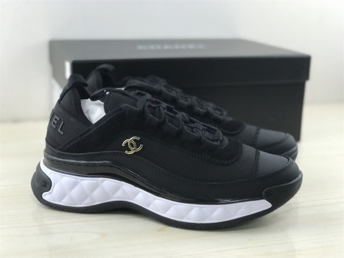 Chanel Low Top Trainer Black Suede