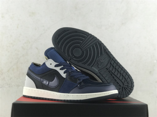 Air Jordan 1 Low SE Craft 'Inside Out - Obsidian' GS