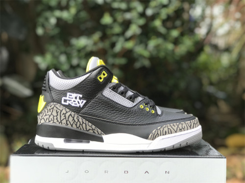 Authentic Air Jordan 3 Oregon Ducks Black