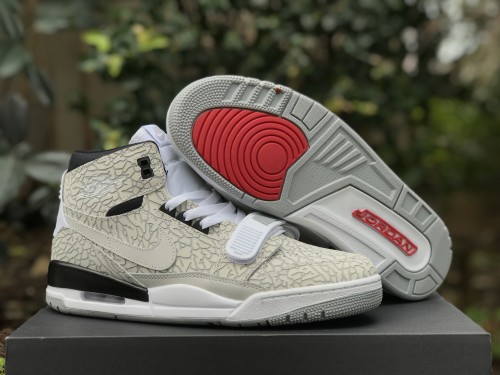 Nike Air Jordan Legacy 312 Elephant Print Grey Basketball Shoes