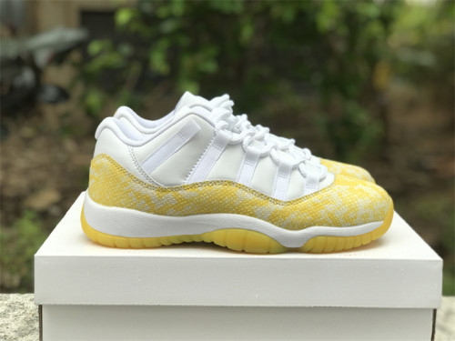 Wmns Air Jordan 11 Low 'Yellow Snakeskin'