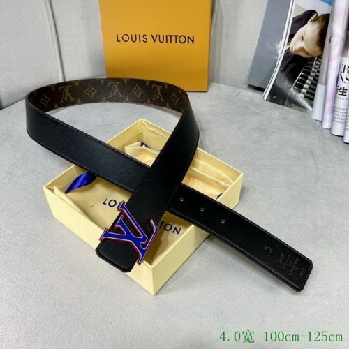 Super Perfect Quality LV Belts(100% Genuine Leather Steel Buckle)-4026