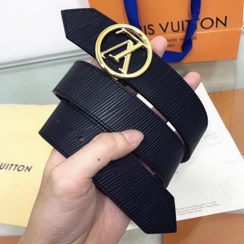 Super Perfect Quality LV Belts(100% Genuine Leather Steel Buckle)-1779