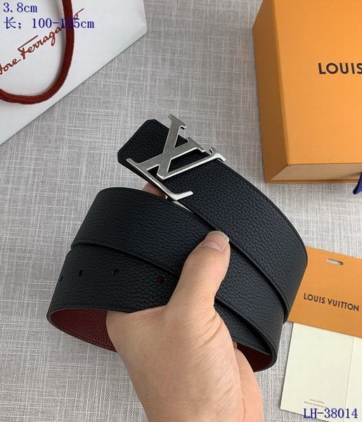 Super Perfect Quality LV Belts(100% Genuine Leather Steel Buckle)-3669