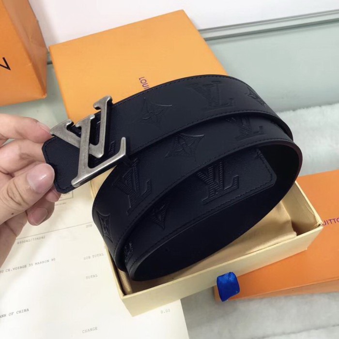 Super Perfect Quality LV Belts(100% Genuine Leather Steel Buckle)-1274