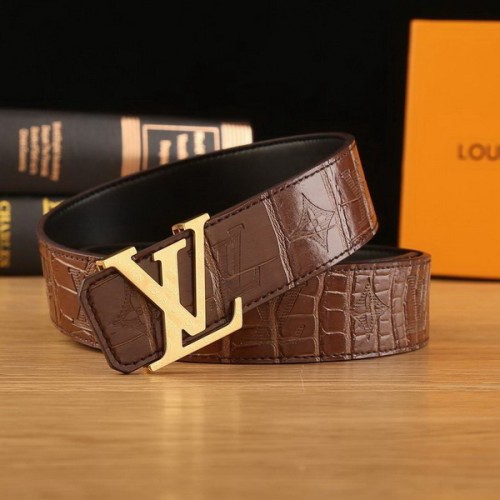 Super Perfect Quality LV Belts(100% Genuine Leather Steel Buckle)-2210