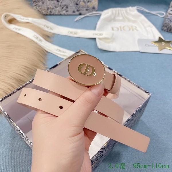Super Perfect Quality Dior Belts(100% Genuine Leather,steel Buckle)-897