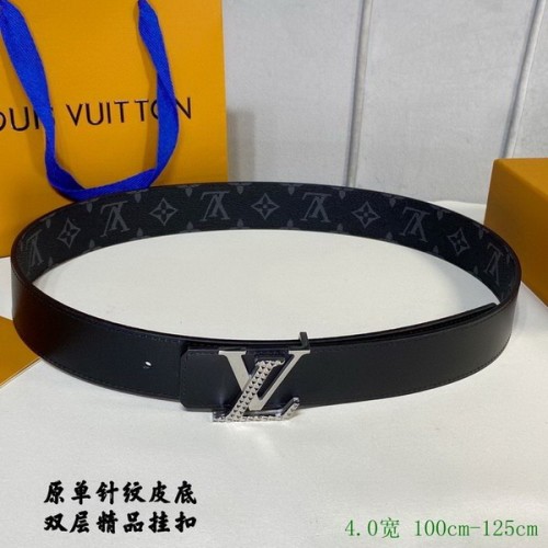 Super Perfect Quality LV Belts(100% Genuine Leather Steel Buckle)-2852