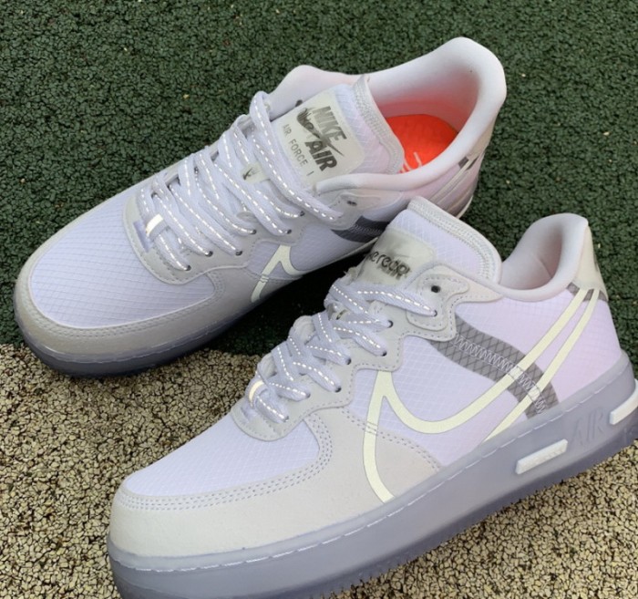 Authentic Nike Air Force 1 React QS Light Bone