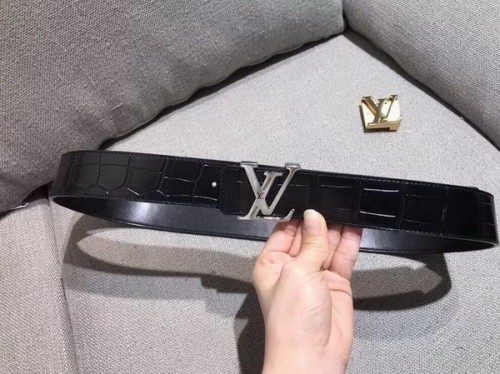 Super Perfect Quality LV Belts(100% Genuine Leather Steel Buckle)-1974