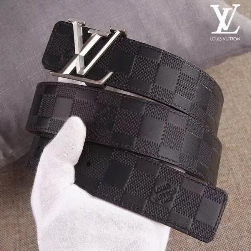 Super Perfect Quality LV Belts(100% Genuine Leather Steel Buckle)-3723