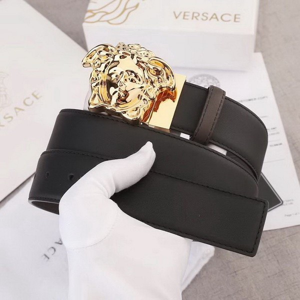 Super Perfect Quality Versace Belts(100% Genuine Leather,Steel Buckle)-482