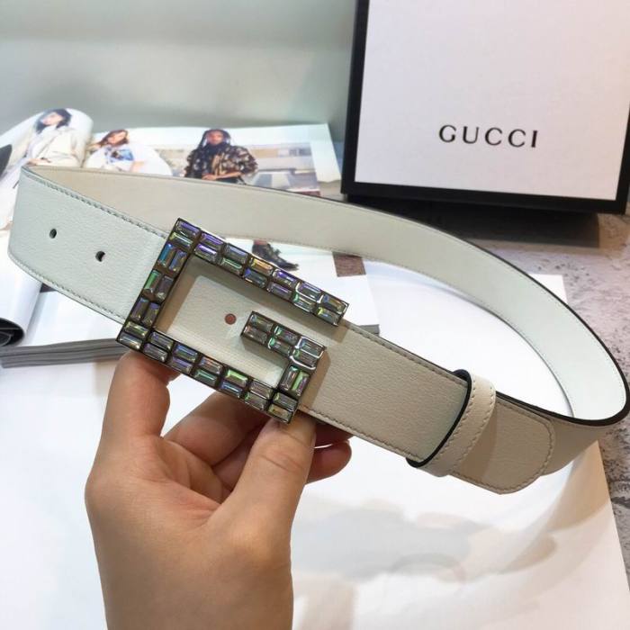 Super Perfect Quality G women Belts(100% Genuine Leather,steel Buckle)-434