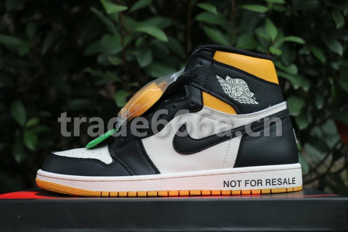 Authentic Air Jordan 1 NRG “No L’s” Black Yellow