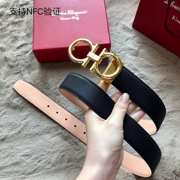 Super Perfect Quality Ferragamo Belts(100% Genuine Leather,steel Buckle)-1090