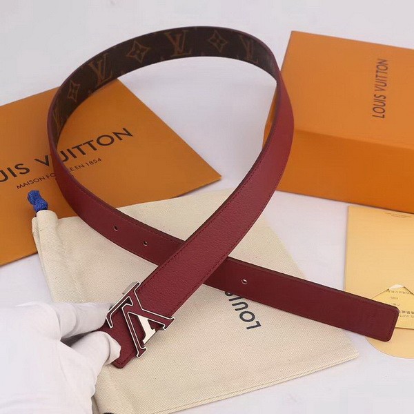 Super Perfect Quality LV women Belts(100% Genuine Leather,Steel Buckle)-016