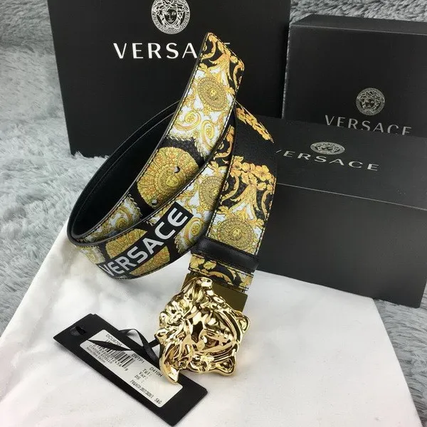 Super Perfect Quality Versace Belts(100% Genuine Leather,Steel Buckle)-279
