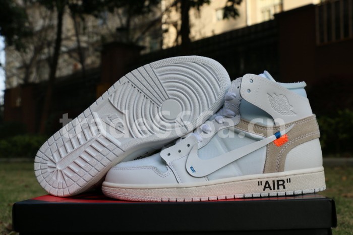 Authentic Off White x Air Jordan 1 White