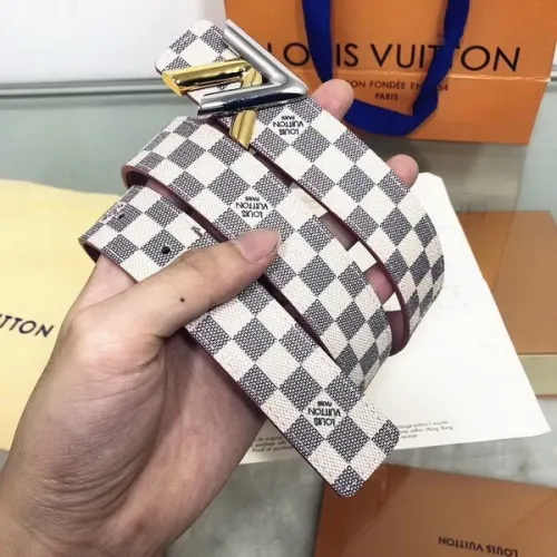 Super Perfect Quality LV Belts(100% Genuine Leather Steel Buckle)-3477