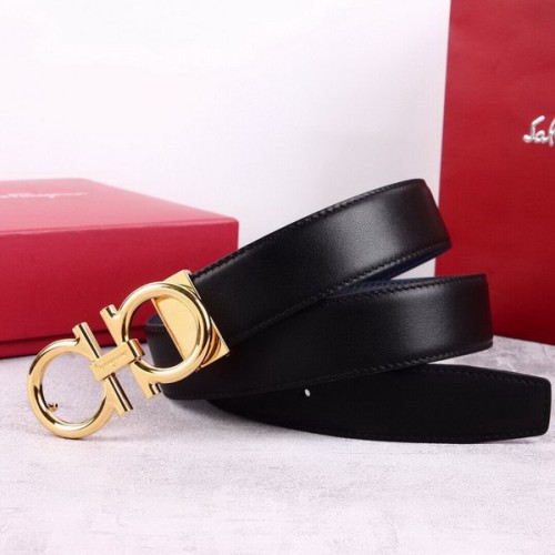 Super Perfect Quality Ferragamo Belts(100% Genuine Leather,steel Buckle)-827