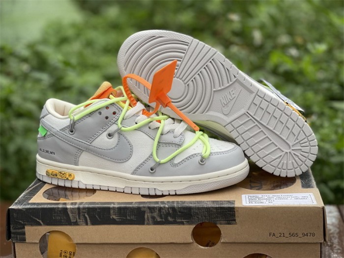 Authentic OFF-WHITE x Nike Dunk Low “The 50” DM1602 128