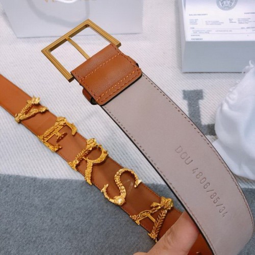 Super Perfect Quality Versace Belts(100% Genuine Leather,Steel Buckle)-684