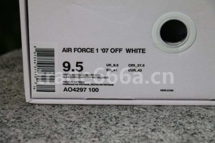 Authentic 2018 Off White x Moma Air Force 1 One Low White