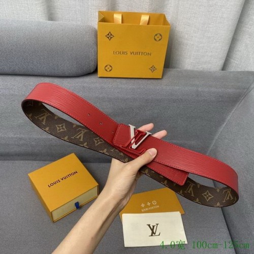 Super Perfect Quality LV Belts(100% Genuine Leather Steel Buckle)-4067