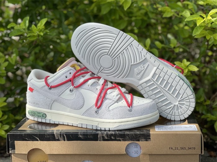 Authentic OFF-WHITE x Nike Dunk Low “The 50” DJ0950 118