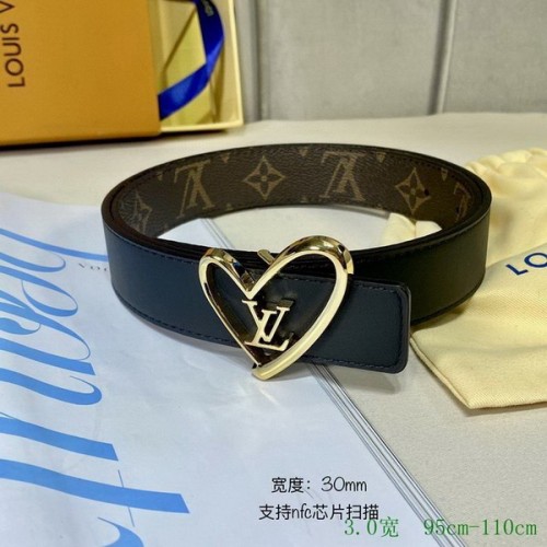 Super Perfect Quality LV Belts(100% Genuine Leather Steel Buckle)-2578
