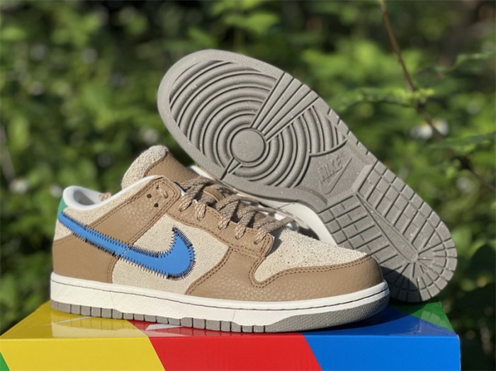 Authentic Size? x Nike Dunk Low Brown