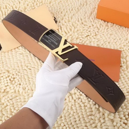 Super Perfect Quality LV Belts(100% Genuine Leather Steel Buckle)-3949