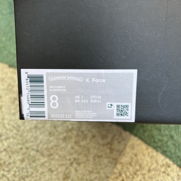 Authentic Chrome Heart x Air Force 1 Low White