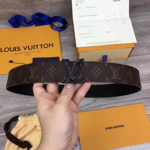 Super Perfect Quality LV Belts(100% Genuine Leather Steel Buckle)-1548
