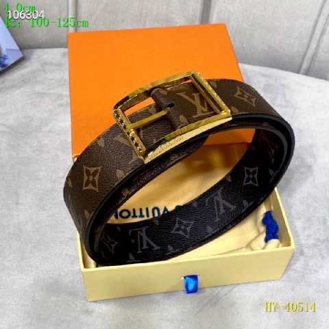 Super Perfect Quality LV Belts(100% Genuine Leather Steel Buckle)-2460