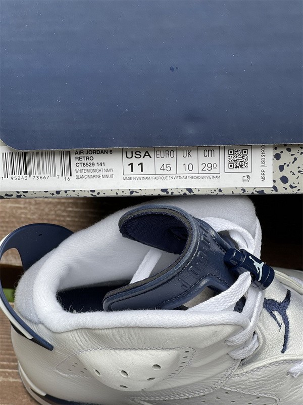 Authentic Air Jordan 6“Midnight Navy”